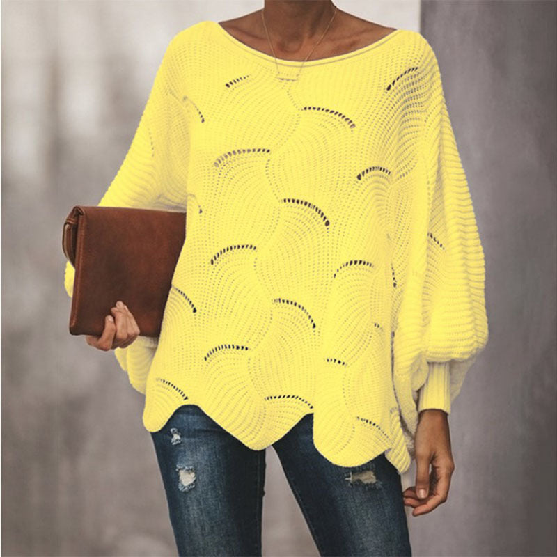Plus Size Pullover Dünne Strickwaren Damen