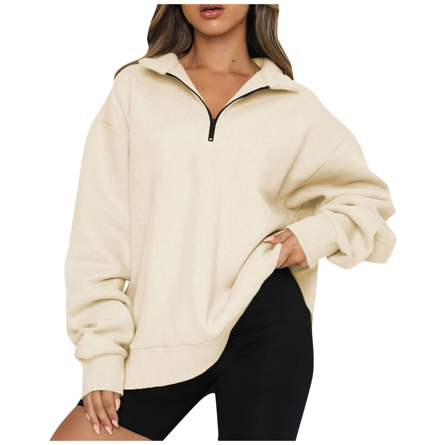 Jiffy Locker sitzendes Sweatshirt mit Fleecefutter