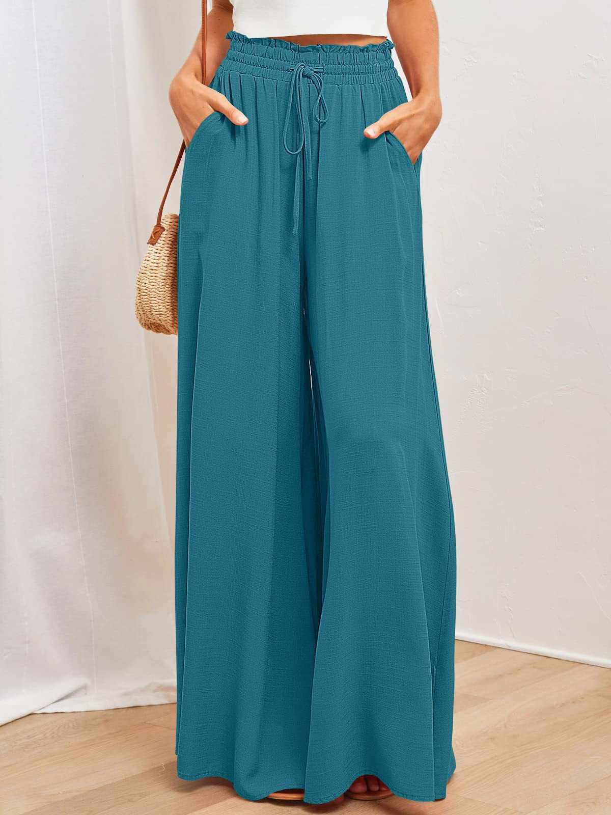 Butterfly Dance Lockere Hose mit weitem Bein und elastischem Bund