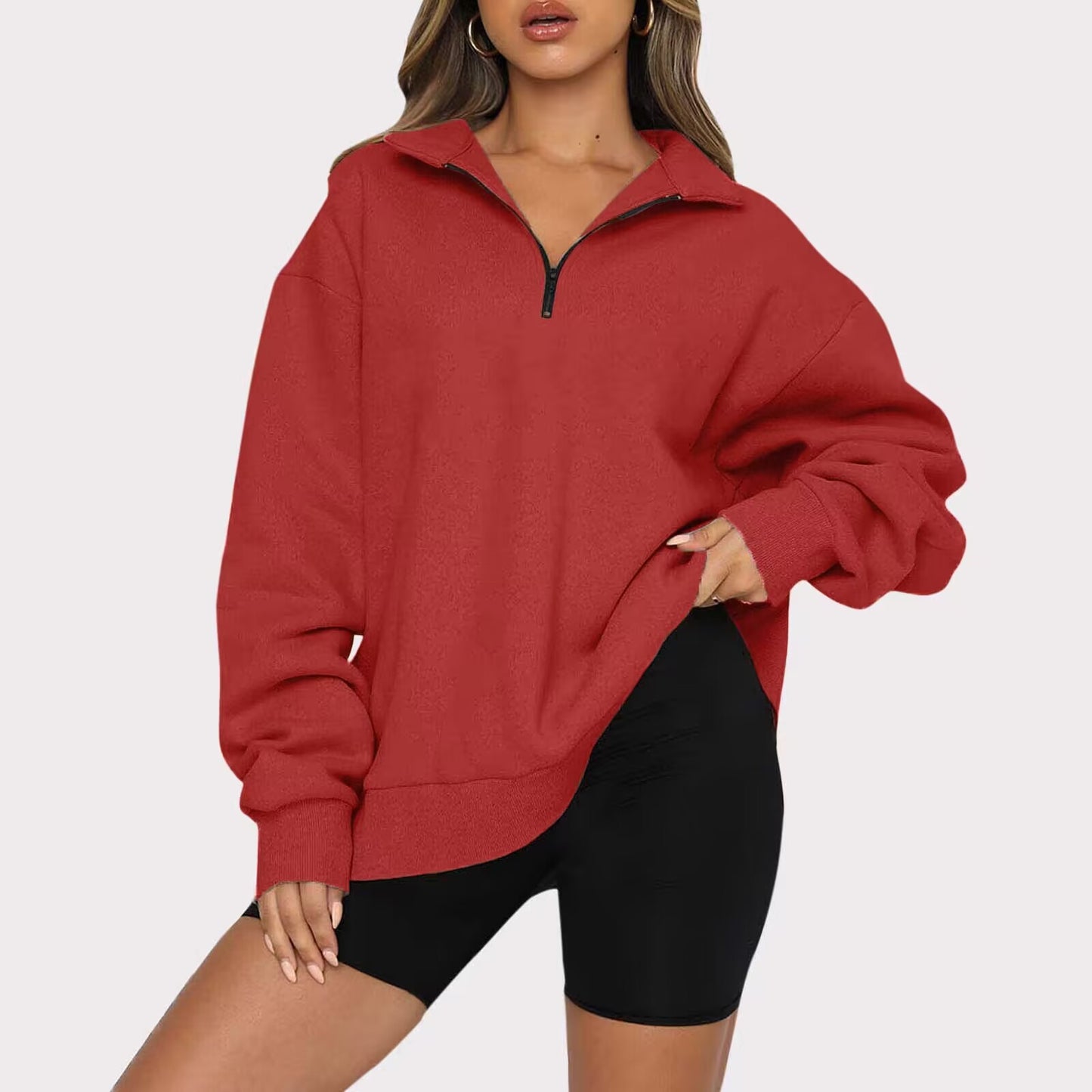 Jiffy Locker sitzendes Sweatshirt mit Fleecefutter