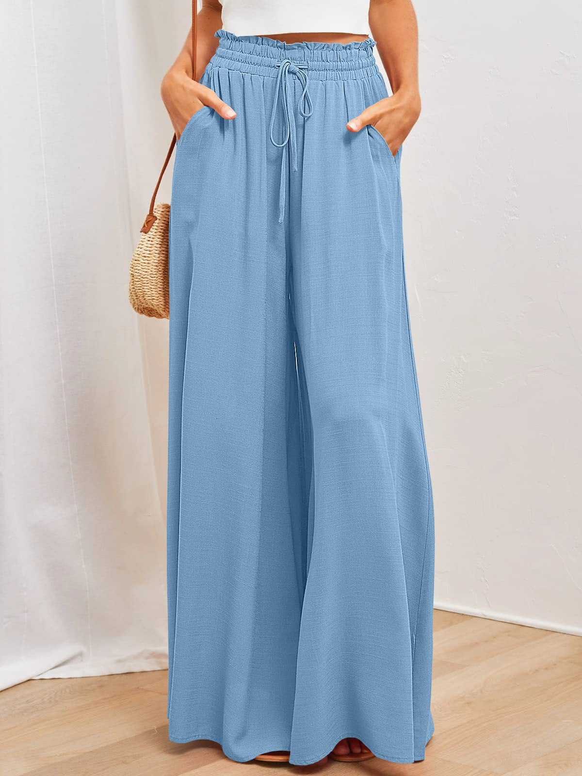 Butterfly Dance Lockere Hose mit weitem Bein und elastischem Bund