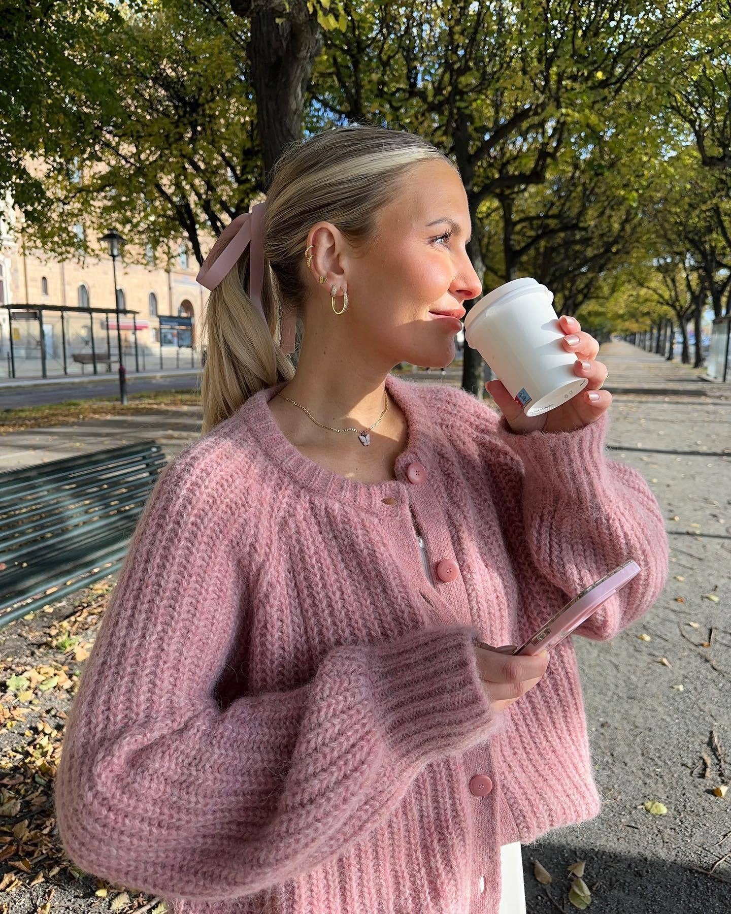 Herbst und Winter Street Casual Solid Color Rundhals Langarmpullover