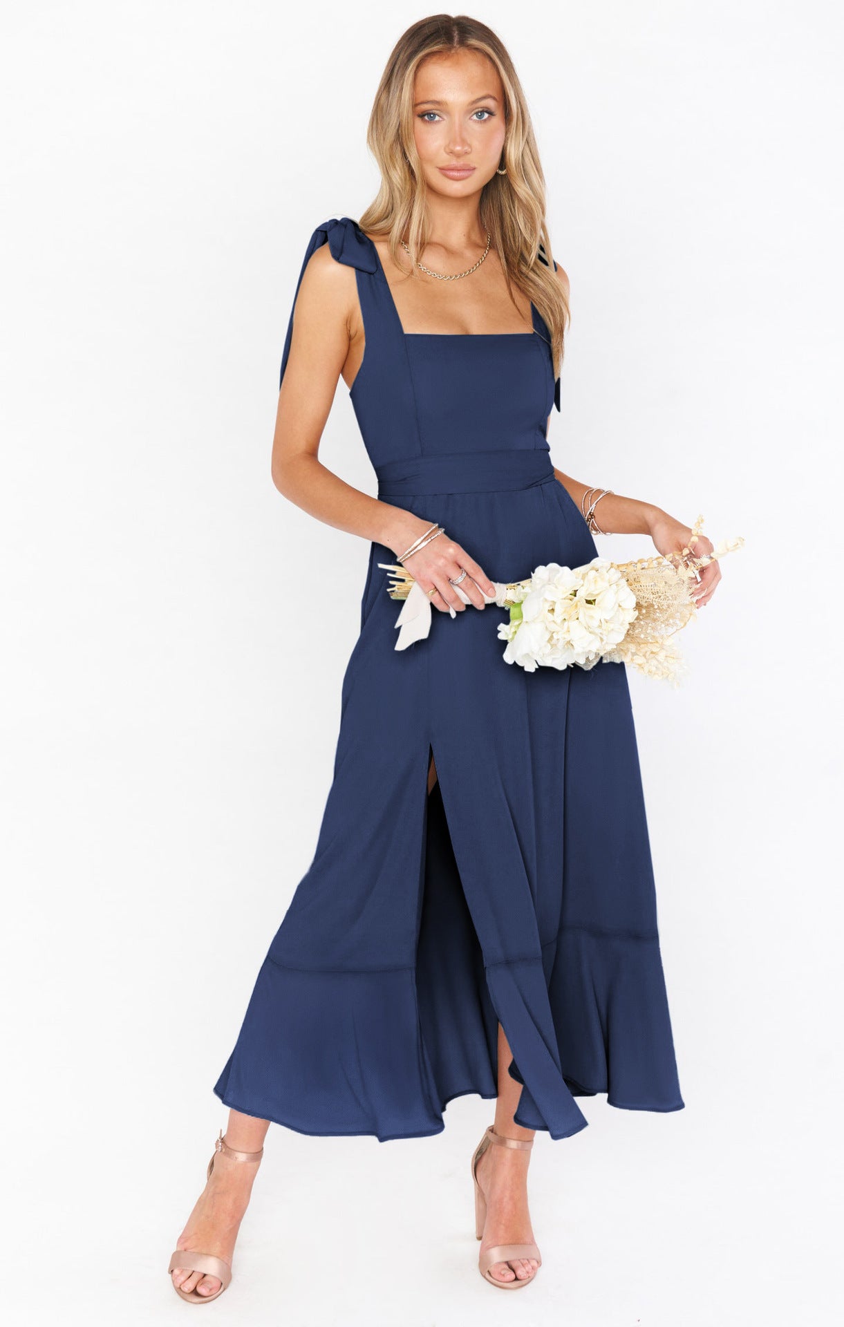Schmetterlings Tanz Elegantes und stilvolles Pendler-Schlitz-Französisches Kleid