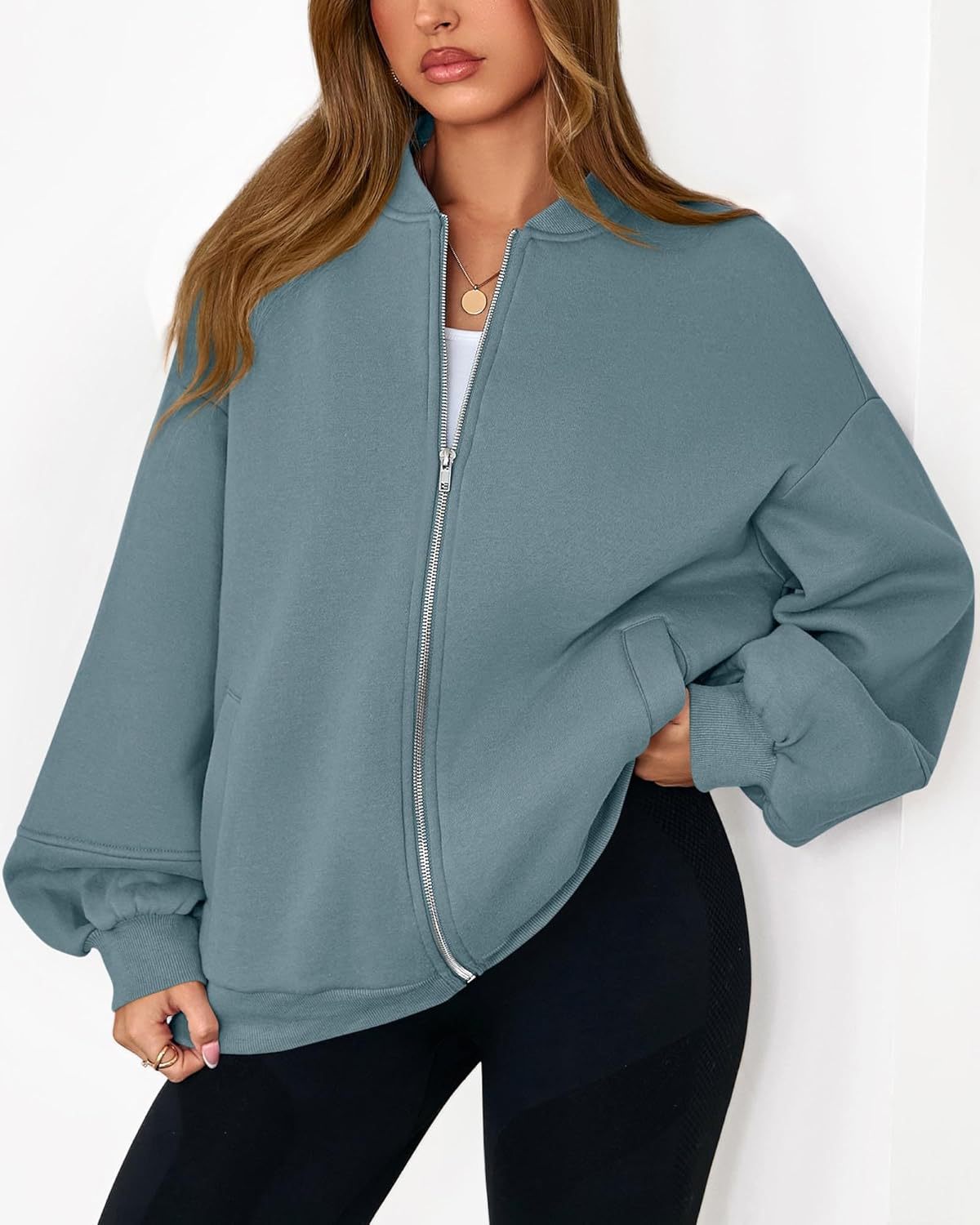 Warme lässige Langarm-Baseballjacke für Herbst und Winter
