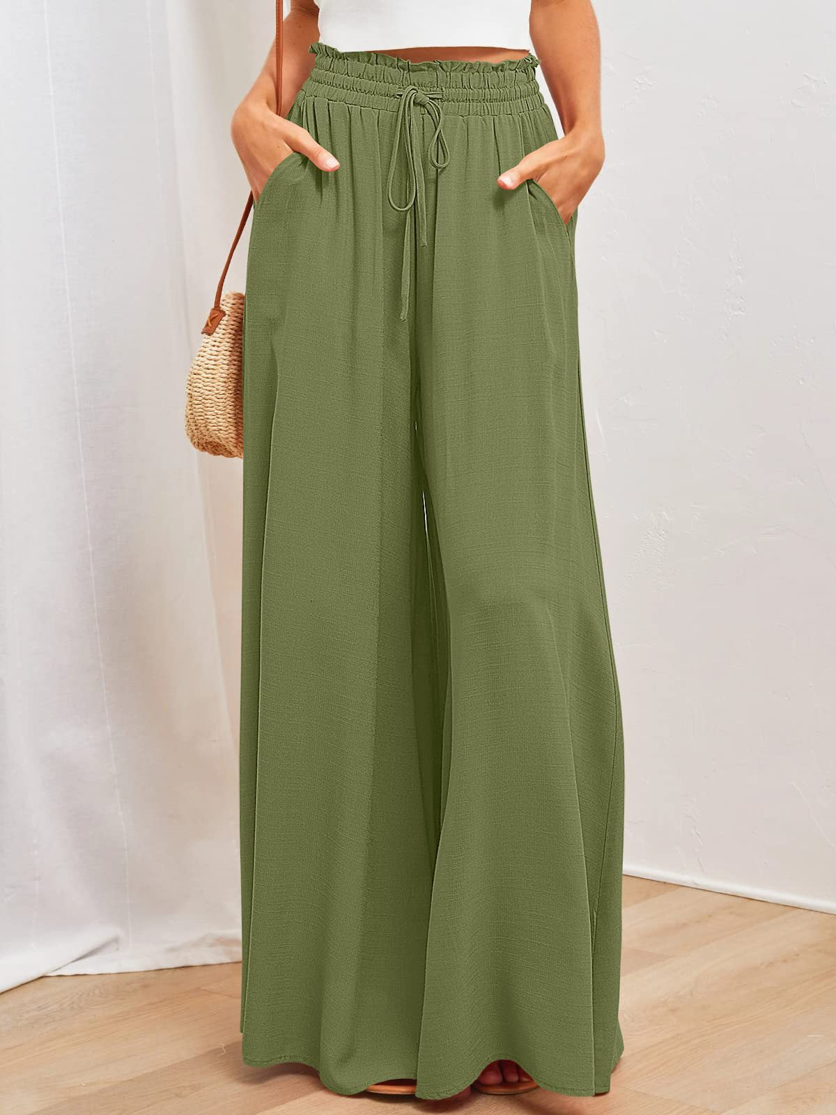 Butterfly Dance Lockere Hose mit weitem Bein und elastischem Bund