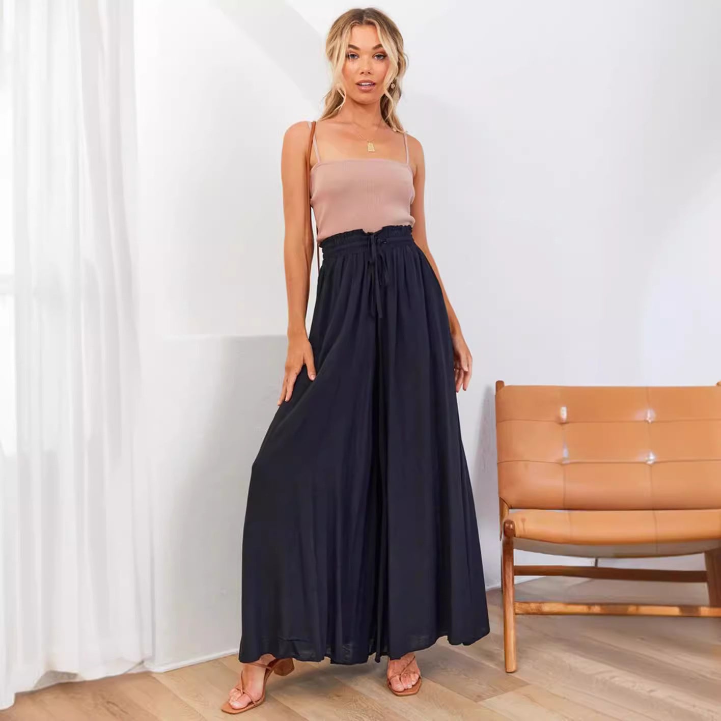 Butterfly Dance Lockere Hose mit weitem Bein und elastischem Bund