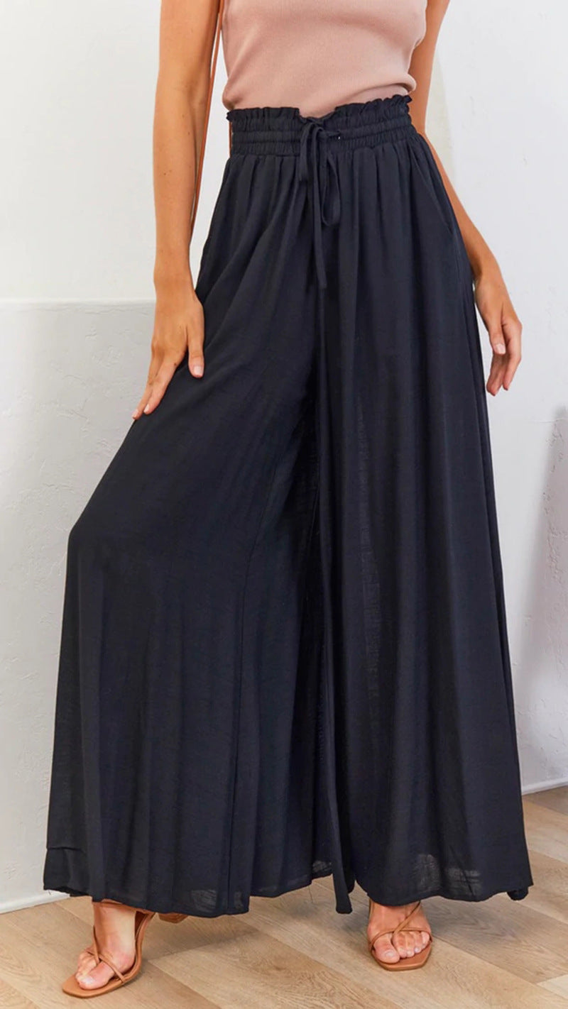 Butterfly Dance Lockere Hose mit weitem Bein und elastischem Bund