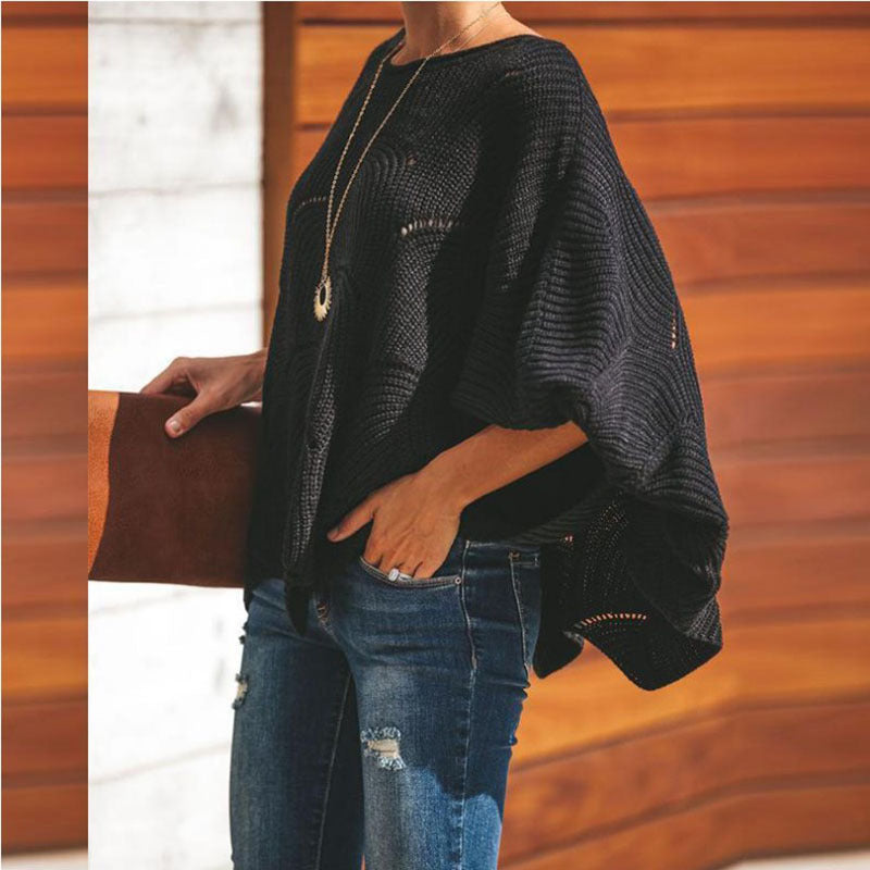 Plus Size Pullover Dünne Strickwaren Damen