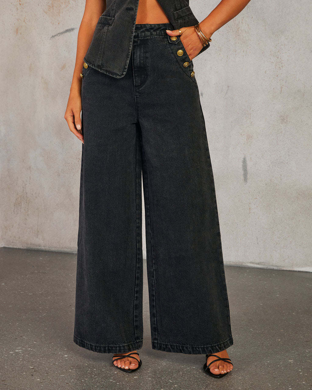 Eleganter Jeansanzug