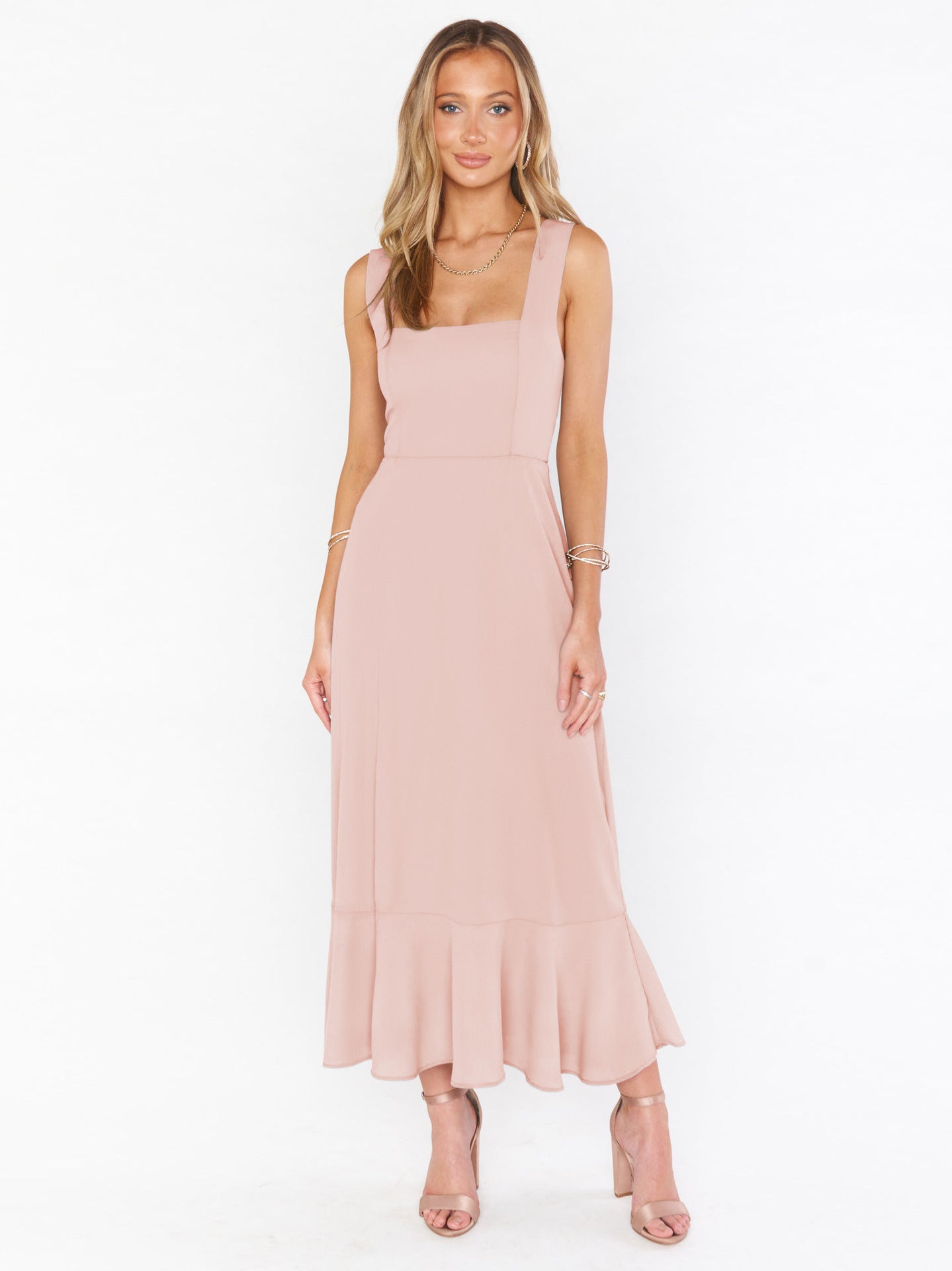 Schmetterlings Tanz Elegantes und stilvolles Pendler-Schlitz-Französisches Kleid