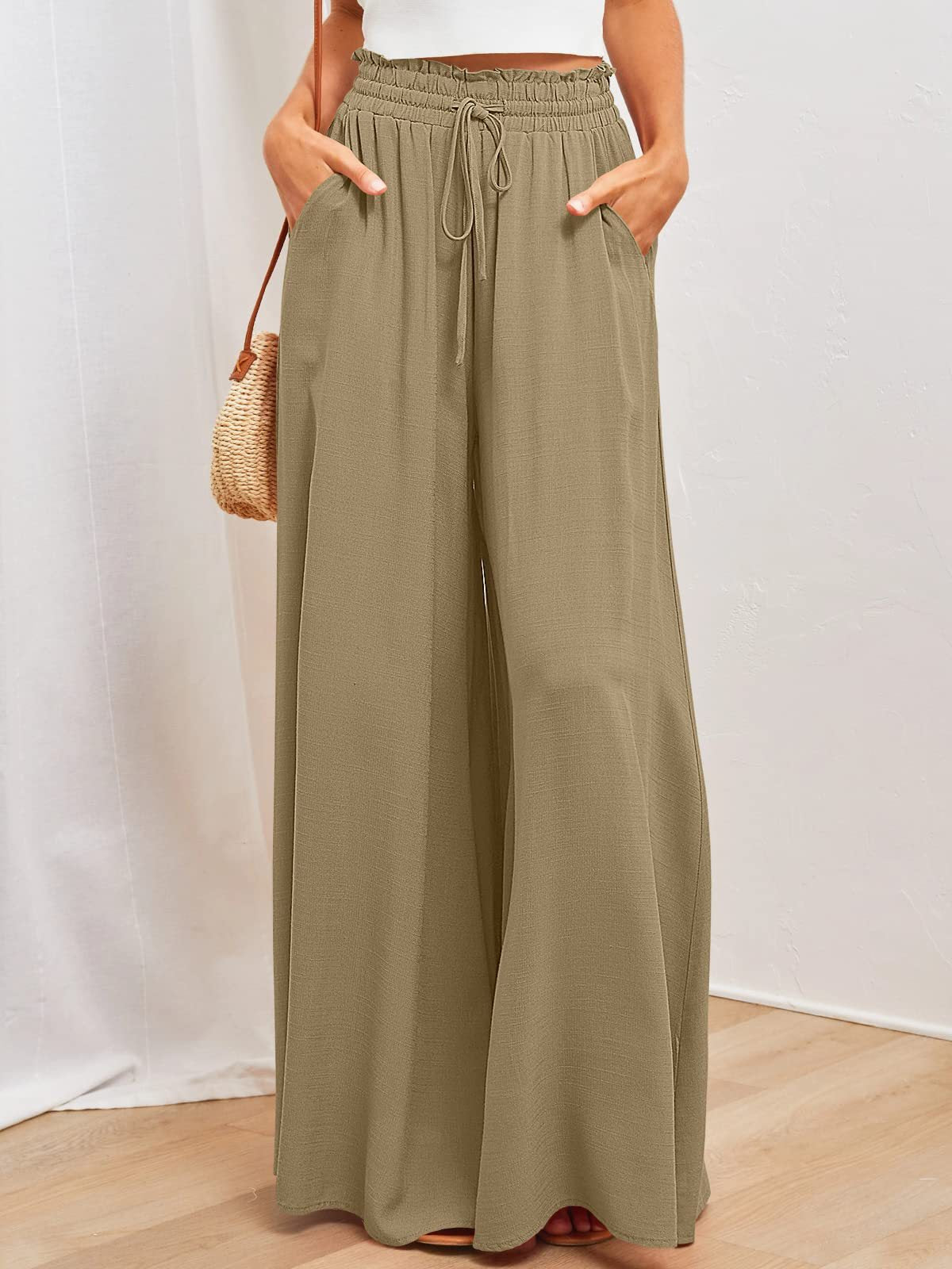 Butterfly Dance Lockere Hose mit weitem Bein und elastischem Bund